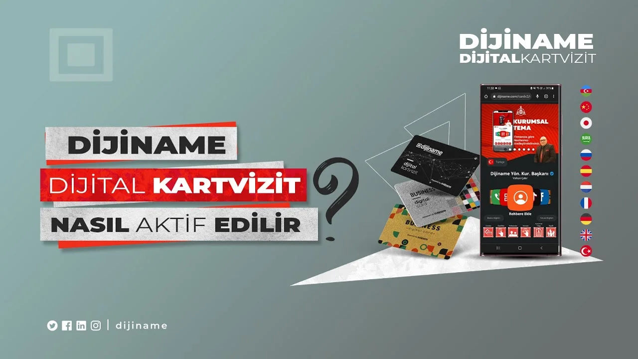 Dijiname Dijital Kartvizit Nasıl Aktif Edilir?