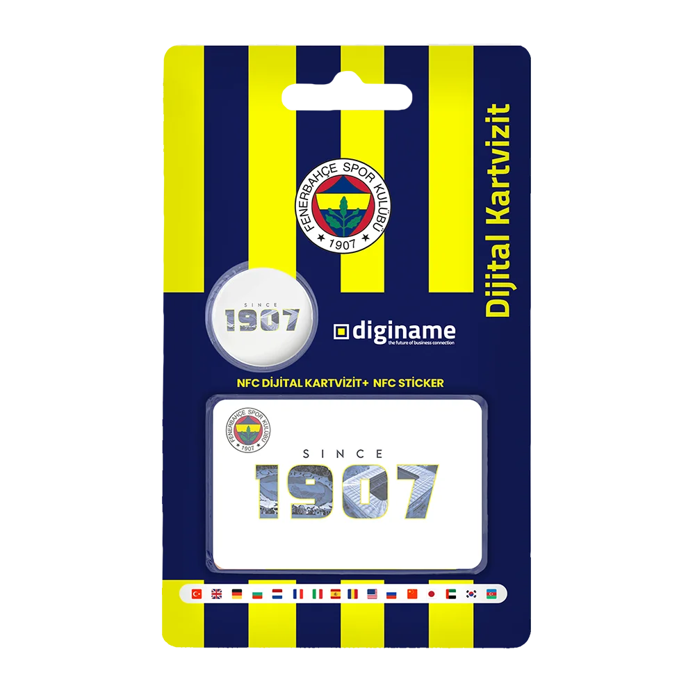 Fenerbahçe Lisanslı Ürün Dijital Kartvizit + Tag Sticker